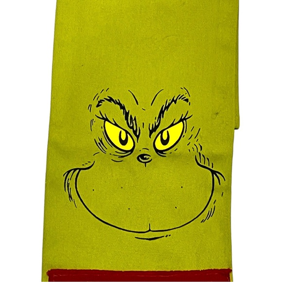 Christmas The Grinch Hand Towel Home Decor Kitchen Bathroom Green Red Holidays - Picture 5 of 5